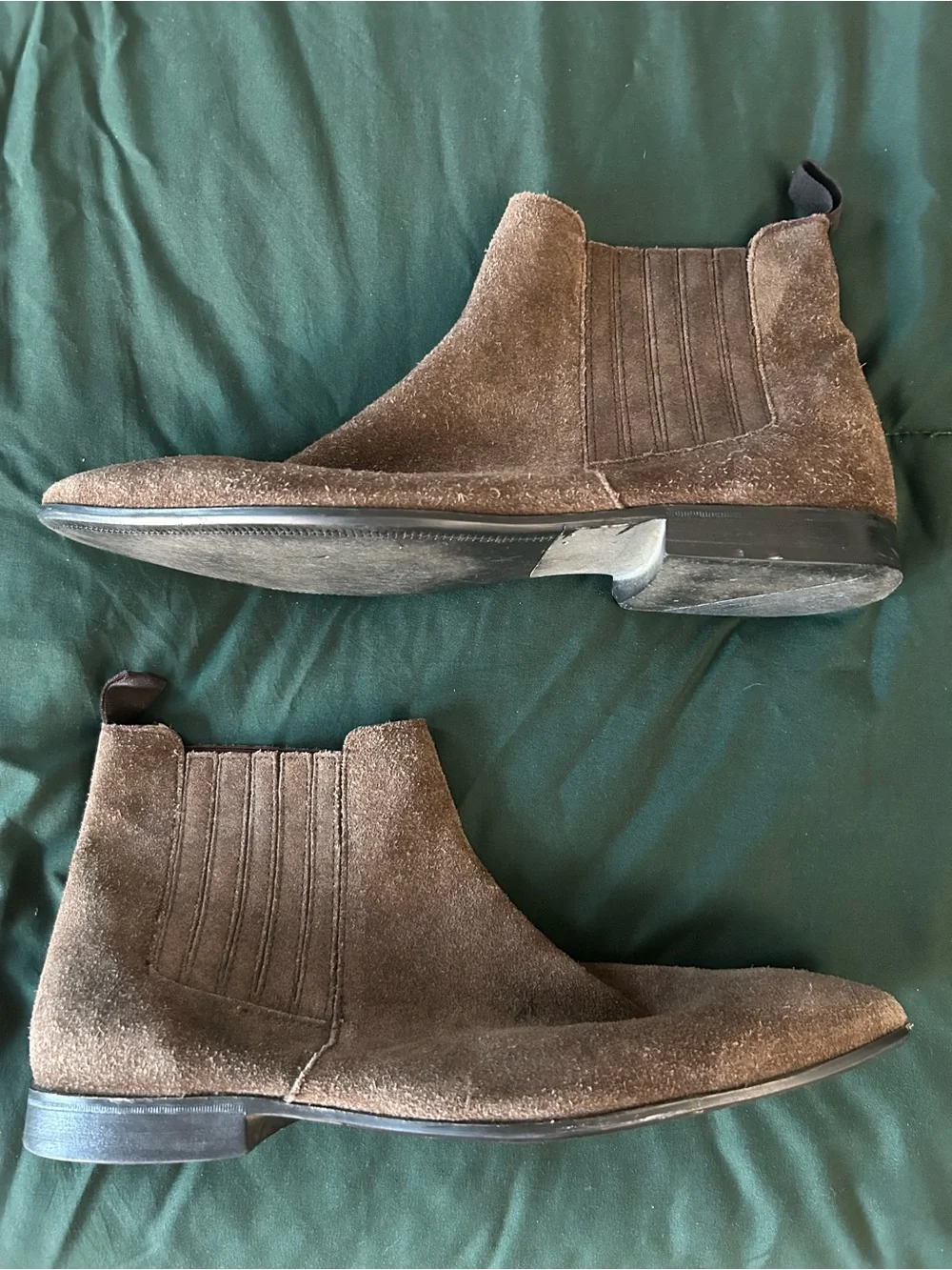 ASOS Men's Dark Brown Suede Chelsea Boot